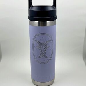 💜 YETI 18oz Rambler Water Bottle - COSMIC & CAPRICORN 💜